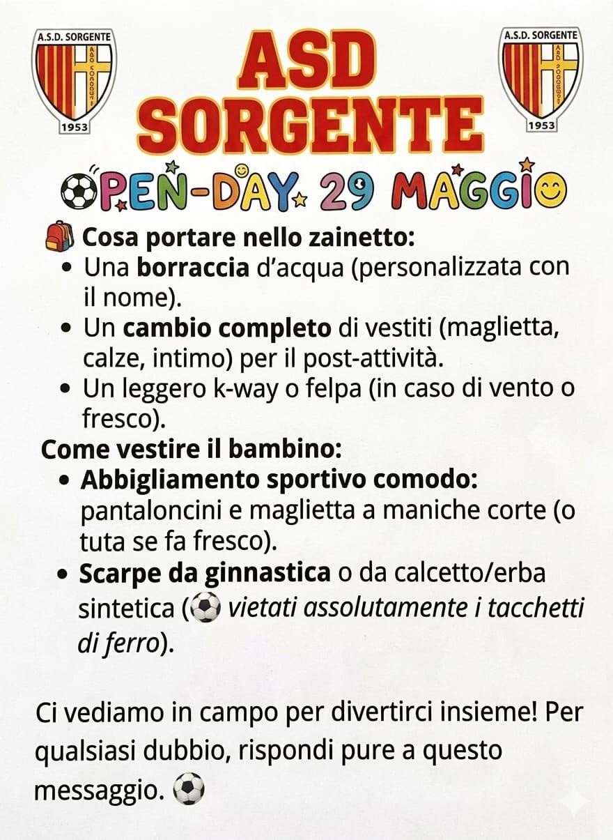 Locandina Open Day 2
